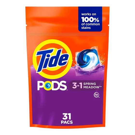 Detergente En Cápsulas Tide Pods Spring Meadow, 31 Unidades