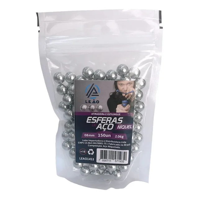 Bbs 150 Esfera Aço 8mm 2.06g : Atiradeira Estilingue Bodoque