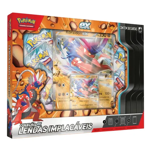 Jogo De Cartas Pokémon Zacian EX Copag – Edição Lendas Implacáveis