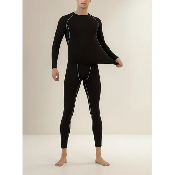 Conjunto Deportivo Termico Para Adultos Camiseta Y Calza