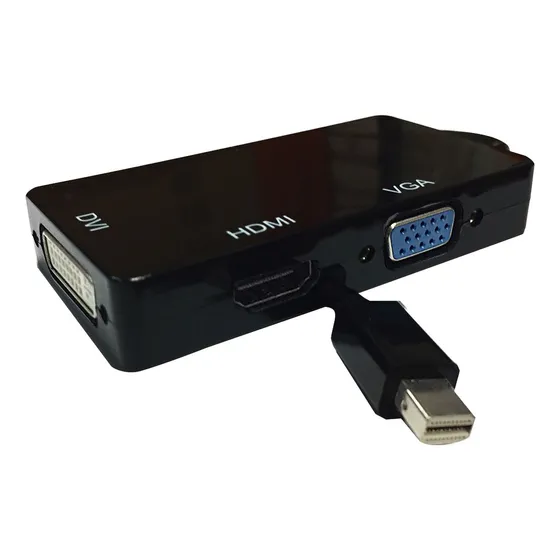 Adaptador Mini Displayport A Hdmi Vga Dvi Macbook Mac Pc