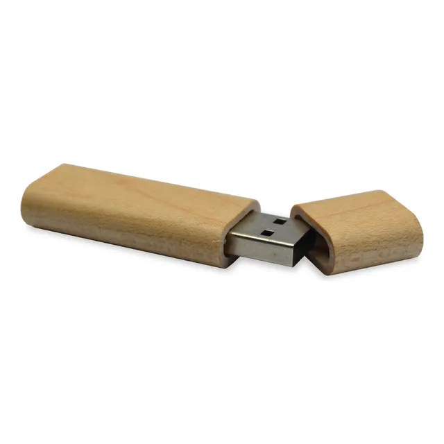 Memoria Usb Bambú Paq.25pz 4gb 60*20*10mm Sin Impresión
