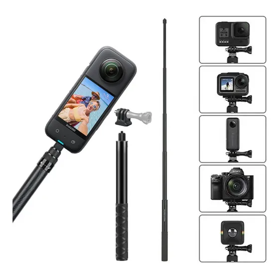 Bastón Selfie Aluminio Para Insta360 Gopro Y Otras Cámaras