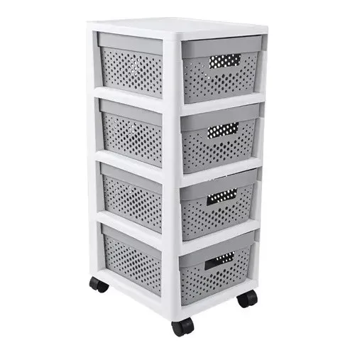 Organizador Cajonera Repisa 4 Niveles Con Ruedas