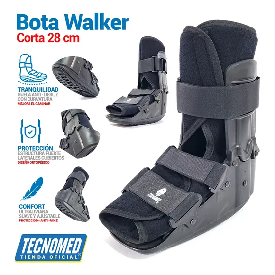 Bota Walker Corta 28cm - Inmovilizador De Tobillo - Tecnomed