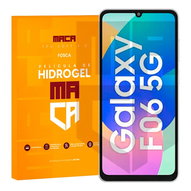 Película De Hidrogel Tela Frontal Galaxy F06 5g  Hd/fosca