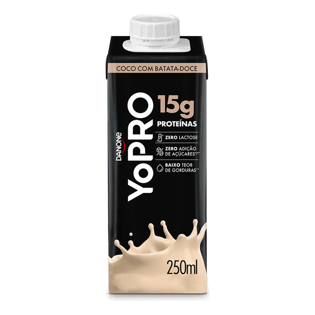 Yopro Bebida Láctea Uht Coco Com Batata-doce 15g De Proteínas 250ml Yopro Bebida Láctea Uht Coco Com Batata-doce 15g De Proteínas 250ml