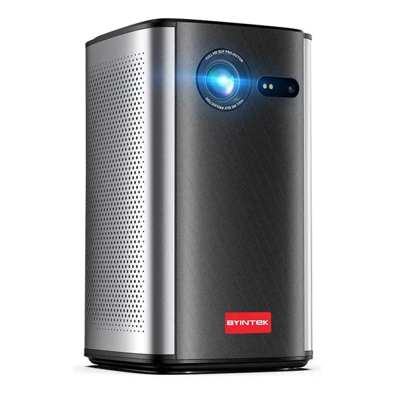 Projetor Portátil Byintek P70 Mini Dlp 3d Wifi 1080p 4k Preto