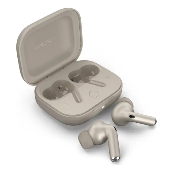 Auriculares Motorola Moto Buds+ Gris Greige Sound by Bose