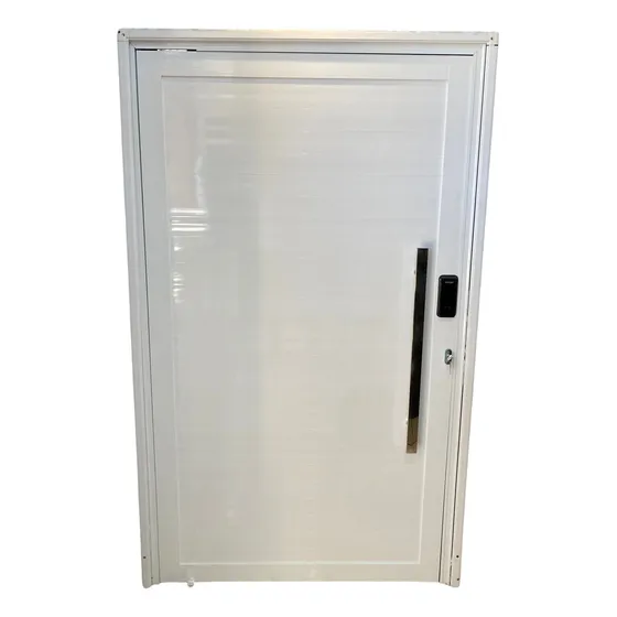 Porta Pivotante De Aluminio C/fechadura Eletronica 2,10x1,20