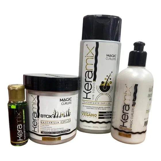 Magiccurlers Keramix Shampoo+mascarilla+crema Peinar+ampolla