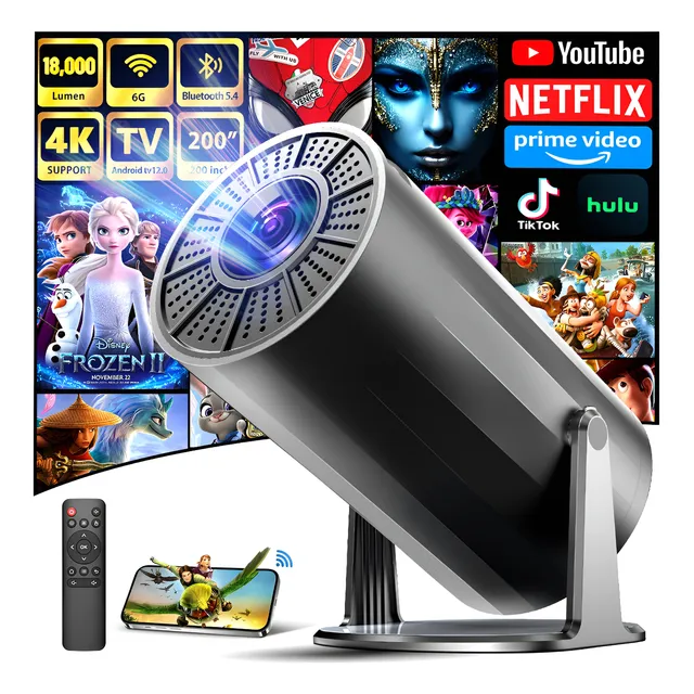 Proyector Profesional 4k Hd Android 18000lm Led Wifi 1080p