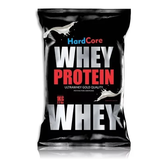 1 Kg De Whey Protein Proteína Hardcore Gold Quality Bolsa 