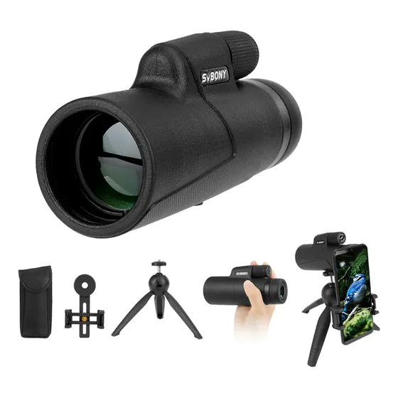 Monóculo Luneta Telescópio 10x42 Svbony + Tripé Sup. Celular