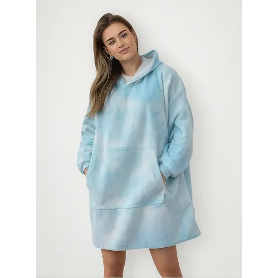 Buzo Poncho Canguro Manta Polar Corderito - Sherpa