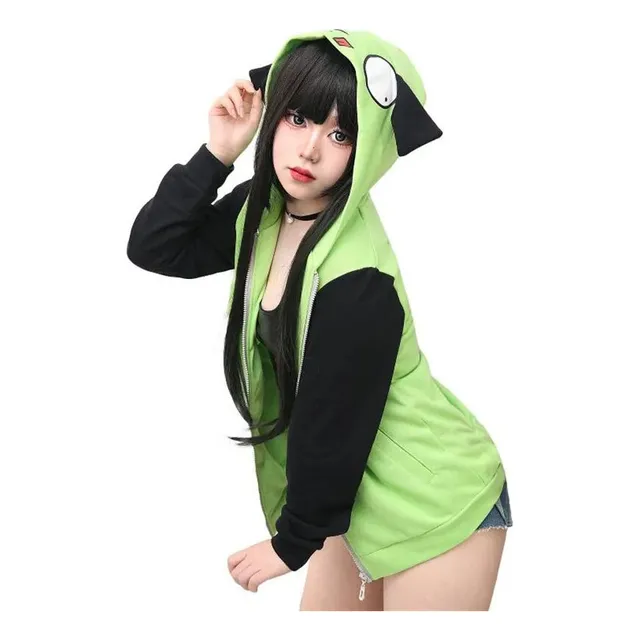 Sudadera Con Capucha De Anime Invader Zim Para Hombre Y