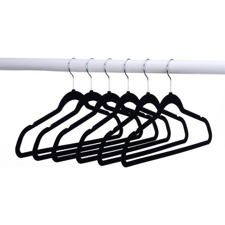 Honey-can-do Gancho Terciopelo Perchas Para Ropa X 50 Unidades Negro Honey-can-do Gancho Terciopelo Perchas Para Ropa X 50 Unidades Negro
