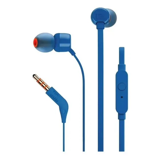 Audífonos Jbl Tune T110 In-ear Por Unidad Y Mayor Color Azul | Cuotas sin interés