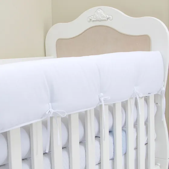 Protetor P/ Grade De Berço 1 Peça Piquet Branco Biramar Baby