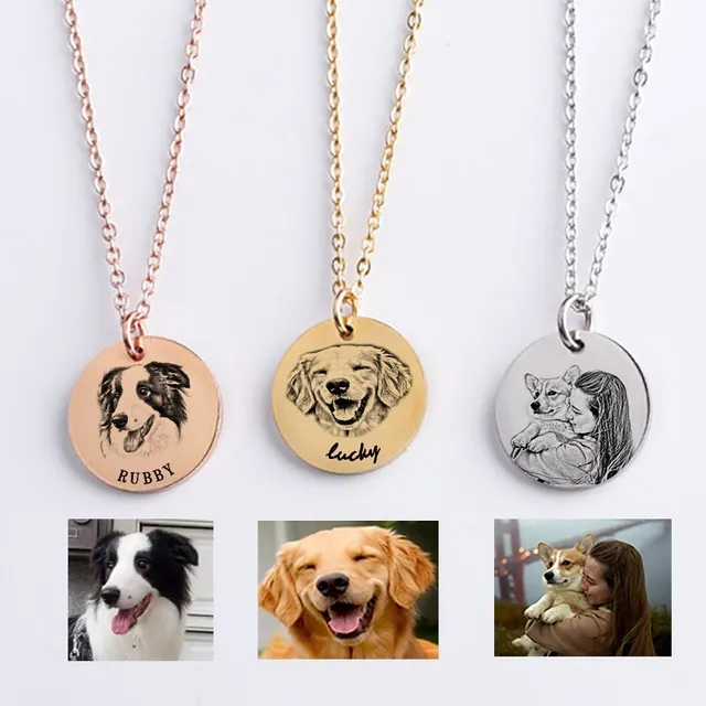 Dijes Con Fotos Mascotas Personas En Grabado Láser