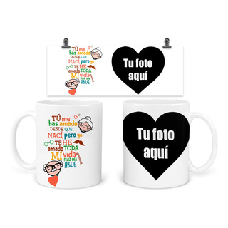 Taza 11 Oz Tda13. Dia Del Abuelo Personalizada Con Foto Taza 11 Oz Tda13. Dia Del Abuelo Personalizada Con Foto
