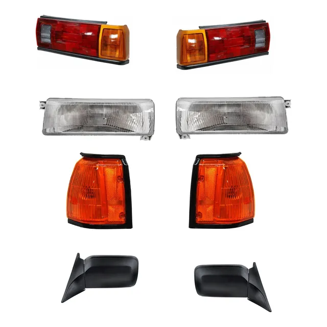 Kit 8 Pzs Calavera Faro Cuarto Espejo Tsuru Ii Sedan 90-91