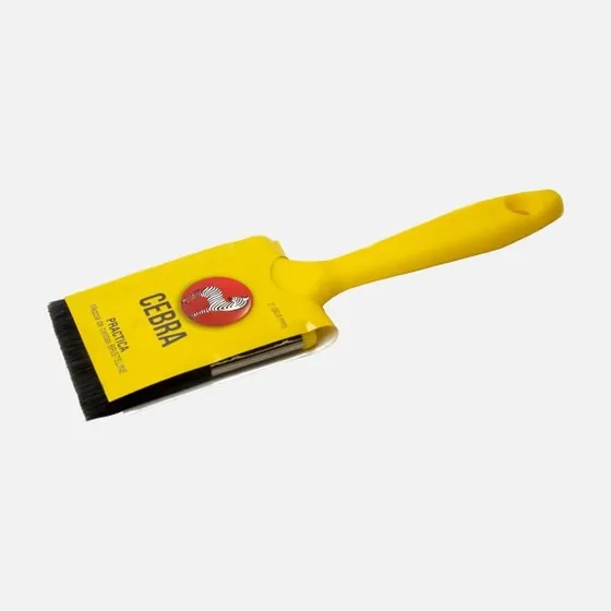 Brocha 2 Pulgadas Cebra Mango Amarillo