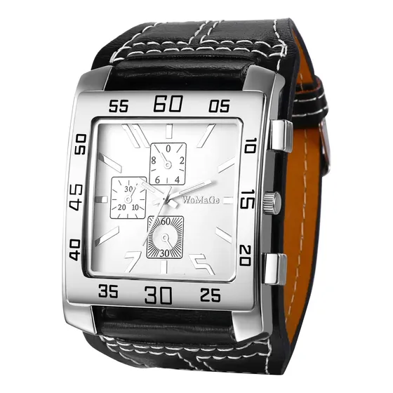Reloj Cuadrado Para Hombre Avaner, Reloj Steampunk De Gran T