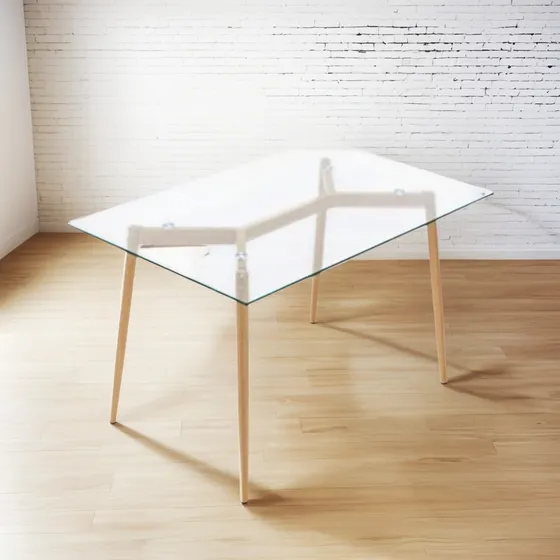 Mesa Tulip Comedor Vidrio Estocolmo Nórdica 1.40cm Premium!