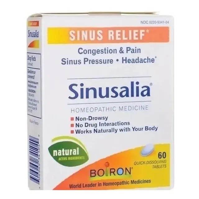  Sinusalia Alivio De Senos Nasales 60 Tbl Homeopathico