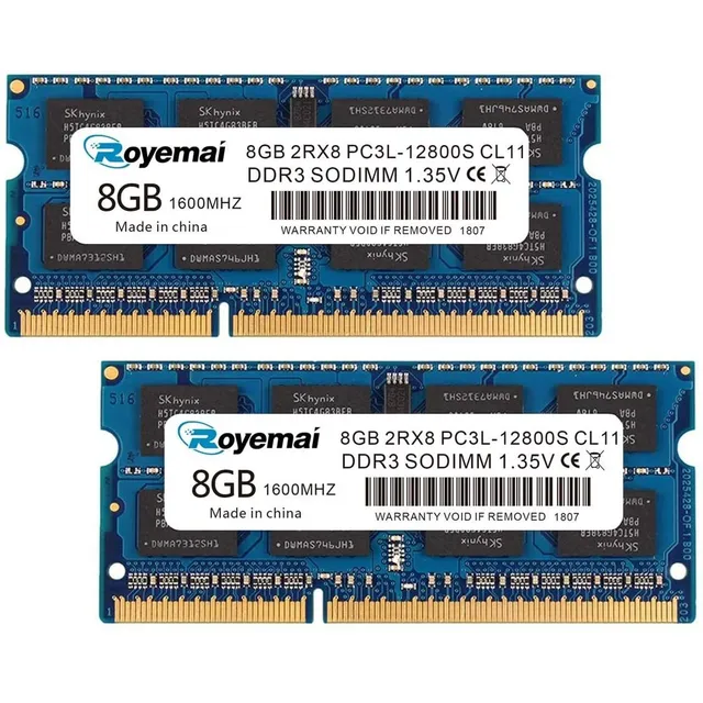 Memoria 16gbkit (2x8gb), Ddr3 1600 8gb Pc3l-12800s Ddr3l-d6w