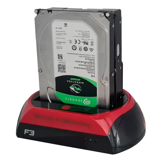 Dock Station 2x Leitor E Clonagem Sata 3.0 Usb 3.0