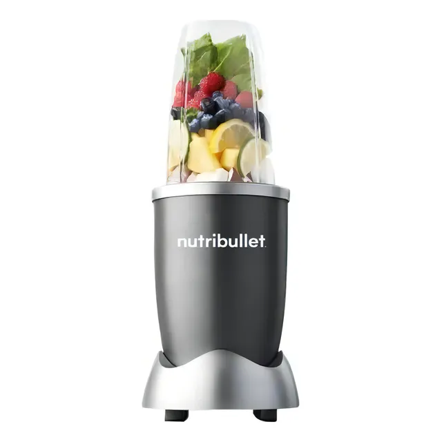 Licuadora portátil Nutribullet 600-series 5 accesorios 600W 710 mL gris con vaso de tritan 127V - Incluye 5 accesorios