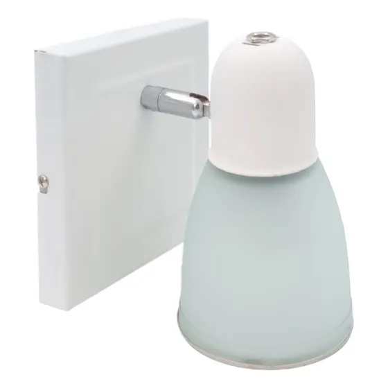 Aplique De Una Luz Para Baño Cocina E27 Tulipa De Vidrio 