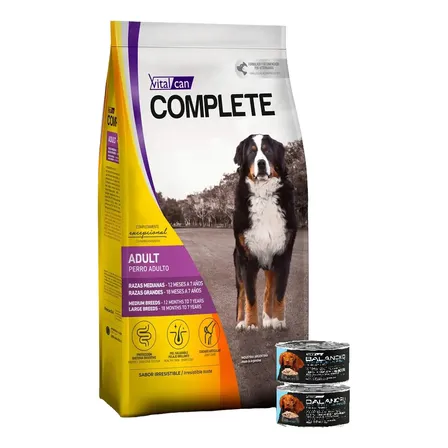 Alimento Vitalcan Complete Para Perro Adulto 20k + Regalo