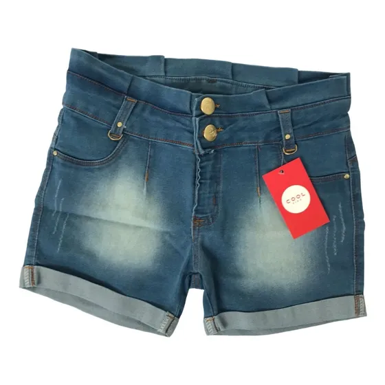Shorts Jeans Lycra Menina Infantil  10 12 14 16 