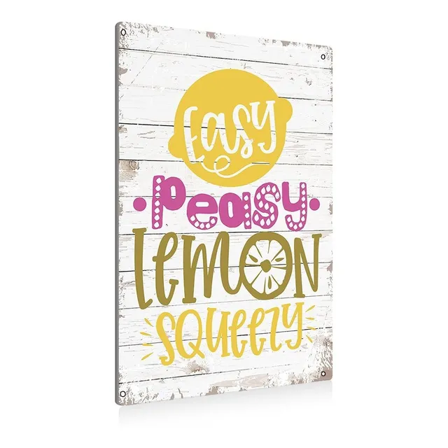 Beastzheng Funny Kitchen Limon Metal Tin Sign Wall Art Decor