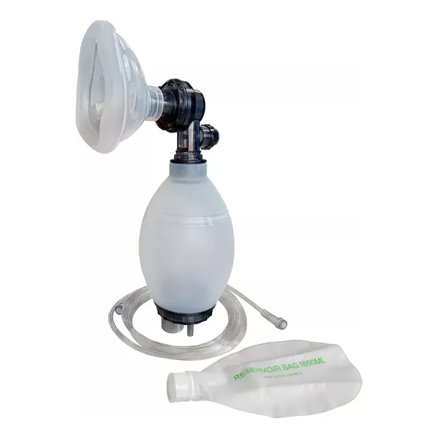Resucitador T/ambu Silicona Reusable Con Valvula Peep
