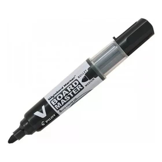 Plumón De Pizarra Pilot V Board Master Recargable Punta M Color Negro