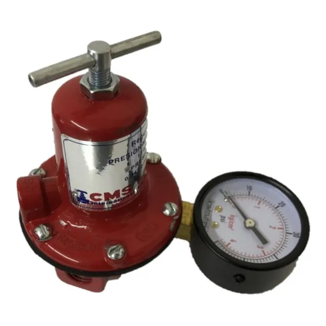 Regulador Para Gas Cms 080 Con Manómetro