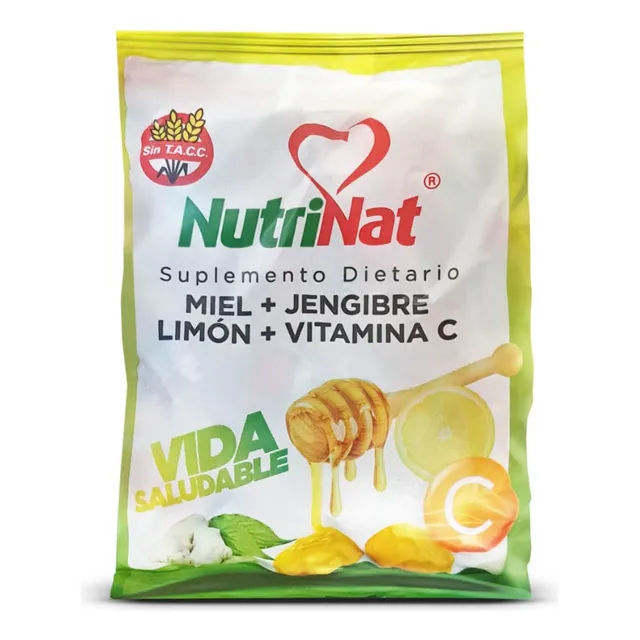 Suplemento Caramelos Miel Jengibre Nutrinat Sin Tacc 50gr