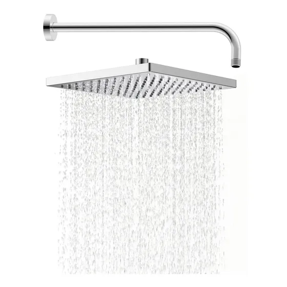 Hibbent Cabezal Ducha Lluvia 12  Brazo Extension Extra Largo