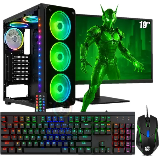 Pc Gamer Xeon 20 Núcleos / Rx 580 8gb / 32gb Ddr4 / Ssd 480g