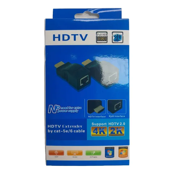 Adaptador Hdmi A Rj45 Extension 30 Metros (par)