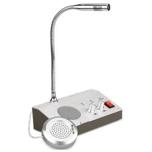 Micrófono Intercomunicador Audio Doble Vía Taquilla.  