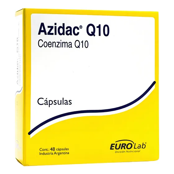 Suplemento en Cápsula Eurolab Azidac Coenzima Q10 en Caja 48 Un