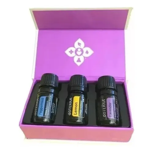  Kit Apresentação 3 Óleos - Peppermint, Lavanda E Lemon- 5ml