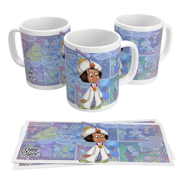 Taza Hijitus Super Hijitus Varios Personajes Blanco Elalí Buen Hají