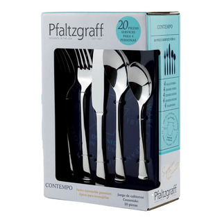 Juego De Cubiertos Pfaltzgraff De 20pzas De Acero Inoxidable Juego De Cubiertos Pfaltzgraff De 20pzas De Acero Inoxidable