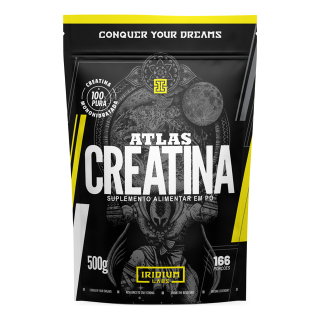 Creatina Atlas Monohidratada 500g - 100% Pura - Iridium Labs Sem Sabor Creatina Atlas Monohidratada 500g - 100% Pura - Iridium Labs Sem Sabor